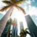 Photo of Miami buildings and palm tree for article on What to Look for in a Miami Social Media Marketing Agency